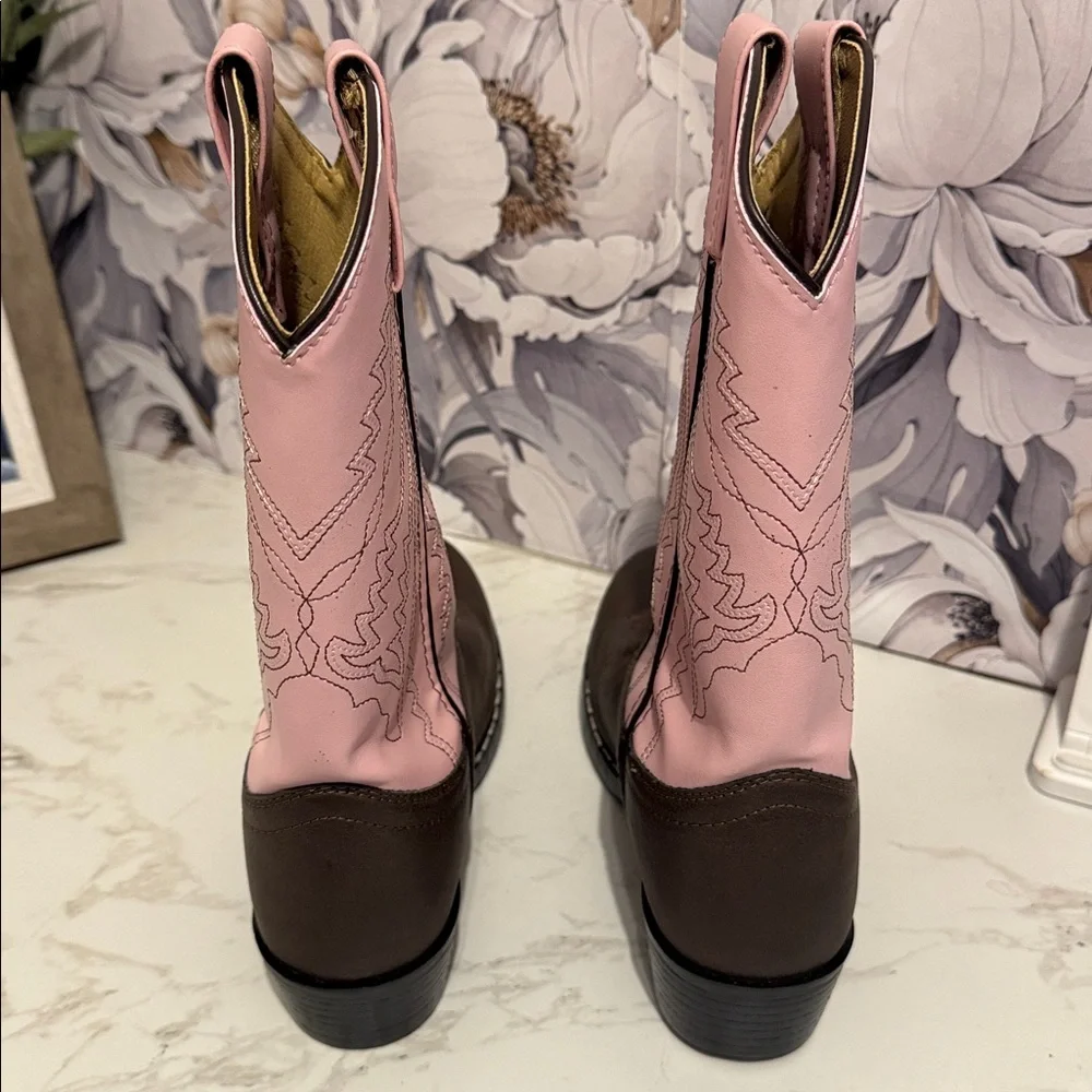 Smoky Mountain Boots Girls Youth Monterey Western‎ Brown Pink Size 3.5